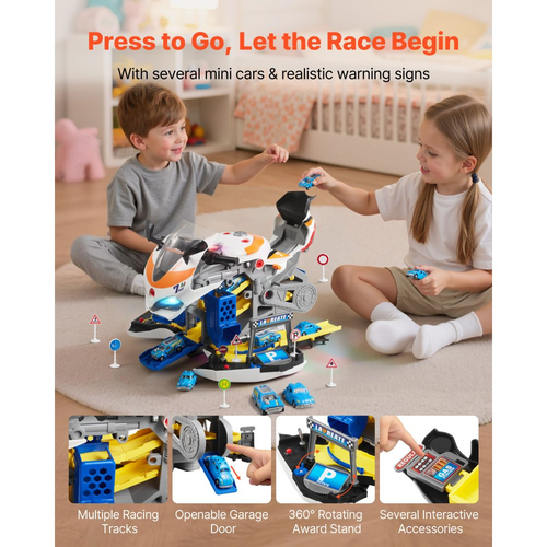 Παιχνίδι Μηχανής Μοτοσικλέτας VEVOR, 25 Τεμάχια, Παιχνίδι Μηχανικού Μοτοσικλέτας με Αφαιρούμενα Μέρη, Φώτα & Ήχους, Προσομοίωση Οδήγησης & Αγώνων Πίστας, Σετ Εργαστηρίου Μηχανικού για Παιδιά 3 Ετών και Άνω, Κίτρινο