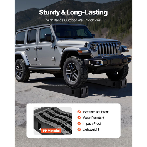 Ράμπες αυτοκινήτων VEVOR, 2 τεμάχια χωρητικότητας 5897 kg μικτού βάρους, ύψος ανύψωσης 160 mm, φορητές ράμπες σέρβις αυτοκινήτων υψηλού προφίλ για συντήρηση γκαράζ σπιτιού και αλλαγή λαδιών, βαρέως τύπου για επισκευή φορτηγών, SUV οχημάτων, μαύρο