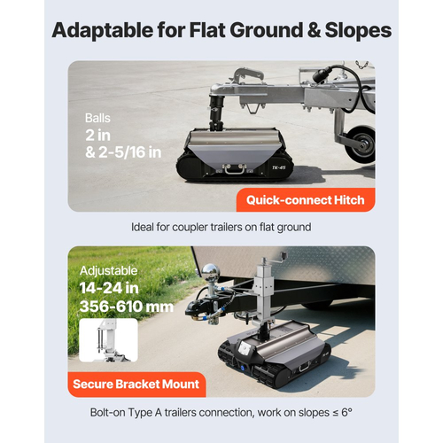 Ηλεκτρική μηχανή μετακίνησης τρέιλερ VEVOR, μέγιστη ικανότητα ρυμούλκησης 4082 kg, τηλεχειριζόμενο τρέιλερ με ασύρματη εμβέλεια 100 m, κιτ μηχανοκίνητου τροχόσπιτου κατάλληλο για γρύλο ρυμούλκησης τροχόσπιτου, τροχόσπιτου, σκάφους και τροχόσπιτου.