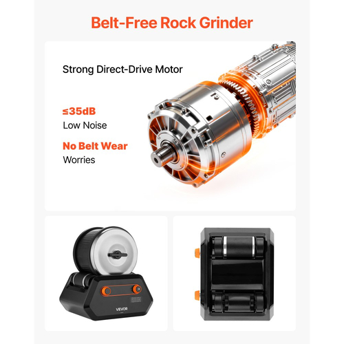 Κιτ γυαλίσματος πέτρας VEVOR, κιτ στίλβωσης πέτρας, 4 ρυθμίσεις ταχύτητας, χρονοδιακόπτης στίλβωσης 9 ημερών, κιτ στίλβωσης πέτρας, γυαλιστικό πέτρας με ακατέργαστες πολύτιμες πέτρες και κόκκους στίλβωσης, γυαλιστικό πέτρας για ενήλικες και παιδιά