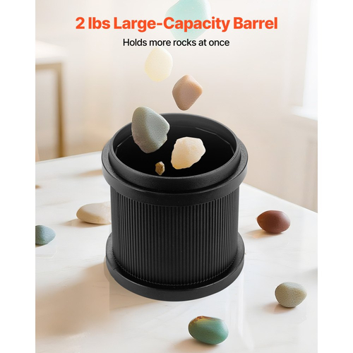 Κιτ γυαλίσματος πέτρας VEVOR, κιτ στίλβωσης πέτρας, 4 ρυθμίσεις ταχύτητας, χρονοδιακόπτης στίλβωσης 9 ημερών, κιτ στίλβωσης πέτρας, γυαλιστικό πέτρας με ακατέργαστες πολύτιμες πέτρες και κόκκους στίλβωσης, γυαλιστικό πέτρας για ενήλικες και παιδιά