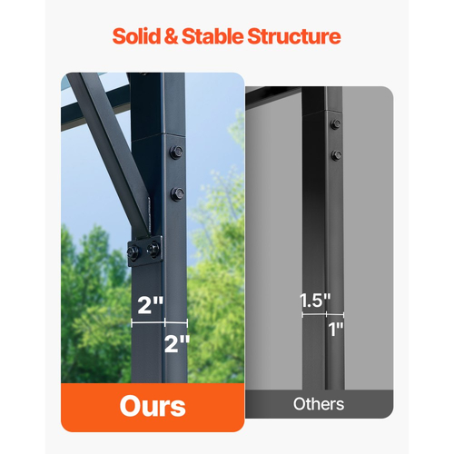 Μεταλλικό στέγαστρο βαρέως τύπου VEVOR, εξωτερικό στέγαστρο 5,8 x 7,45 x 3,77 m με στιβαρό πλαίσιο και στέγη, σκίαστρο γκαράζ αυτοκινήτου με αφαιρούμενα πλευρικά τοιχώματα, στέγαστρο αυτοκινήτου πολλαπλών χρήσεων για φορτηγά, σκάφη, φορτηγά και τρακτέρ