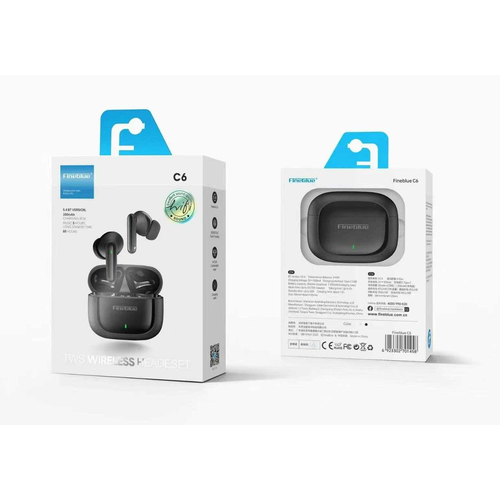 Ασύρματα ακουστικά Bluetooth με θήκη φόρτισης - C6 - Fineblue - 701458