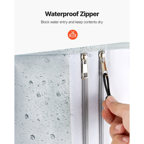 Πυρίμαχη τσάντα εγγράφων VEVOR, θερμομονωτική πυρίμαχη και αδιάβροχη τσάντα 1200 ℉ με λείο φερμουάρ, φορητή θήκη αποθήκευσης αρχείων, γραφείο, χρήση ταξιδιού, για διαβατήρια, σημαντικά έγγραφα, αρχεία