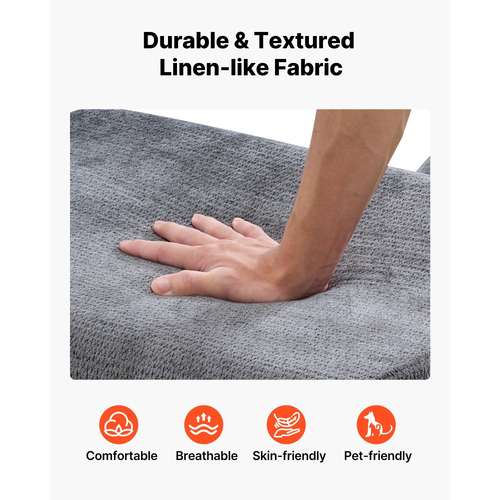 VEVOR Καρέκλα Γιόγκα Σεζλόνγκ, Εργονομική Καρέκλα Σεζλόνγκ για Γιόγκα, Μοντέρνα Καμπύλη Αφρώδης Πολυθρόνα Εσωτερικού Χώρου χωρίς Κόκαλα για Μασάζ, Διατάσεις, Χαλάρωση, Άσκηση, Χρησιμοποιείται σε Σαλόνι, Υπνοδωμάτιο, Μπαλκόνι, Γκρι