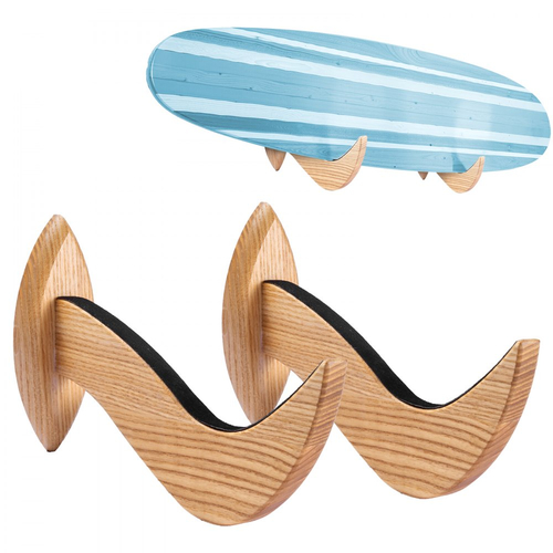 Βάση τοίχου για σανίδες του σερφ VEVOR, Οριζόντια βάση για αποθήκευση και προβολή σανίδων του σερφ, Ξύλινη βάση οργάνωσης σανίδων για τον τοίχο, Βάση στήριξης σανίδων του σερφ ιδανική για wakeboard, snowboard, kiteboard, shortboard, σκι