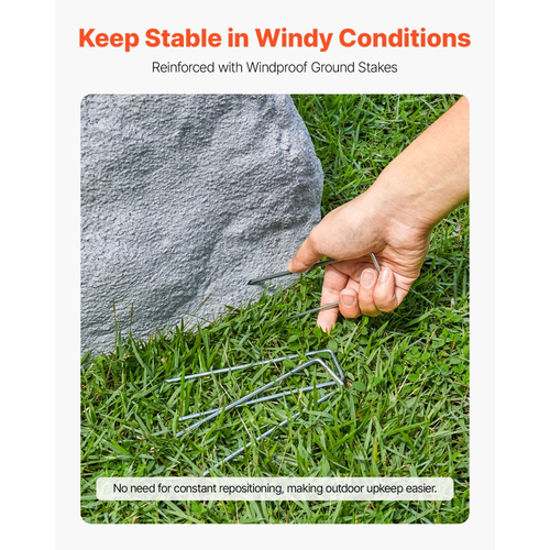 Ψεύτικο κάλυμμα βράχου VEVOR, εξωτερικό ψεύτικο κάλυμμα αντλίας φρεατίου, ρεαλιστική φυσική υφή, ελαφρύς και ανθεκτικός στις καιρικές συνθήκες τεχνητός ογκόλιθος πολυρεζίνης για διακόσμηση κήπου, γκρι, μεσαίου μεγέθους