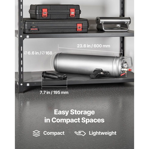 Φορητό εργαλείο φουσκώματος ελαστικών VEVOR, φυσητήρας αέρα 3,2 γαλονιών / 12 λίτρων, φορητό εργαλείο φουσκώματος ελαστικών, πίεση λειτουργίας 87-116 PSI, φουσκωτής θέσης σκανδάλης για αυτοκίνητο, συμπαγές SUV, ελαφρύ φορτηγό, ηλεκτρικό ποδήλατο, τροχόσπιτο, ATV