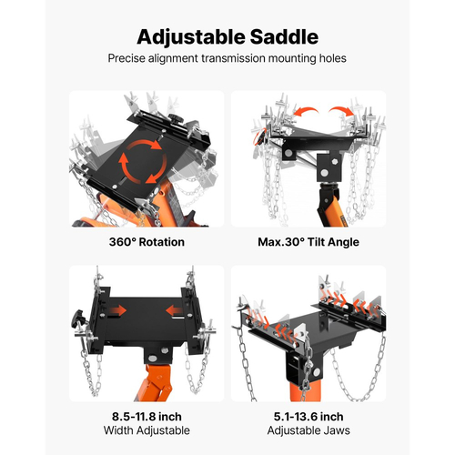 Προσαρμογέας γρύλου κιβωτίου ταχυτήτων VEVOR, Χωρητικότητα φορτίου 1100 λίβρες / 0,5 τόνοι, Ανυψωτικό κιβωτίου ταχυτήτων αυτοκινήτου, Βαρέως τύπου από χάλυβα, για γρύλο δαπέδου με αποσπώμενο άξονα σέλας 30,48 mm, για γκαράζ, συνεργείο επισκευών