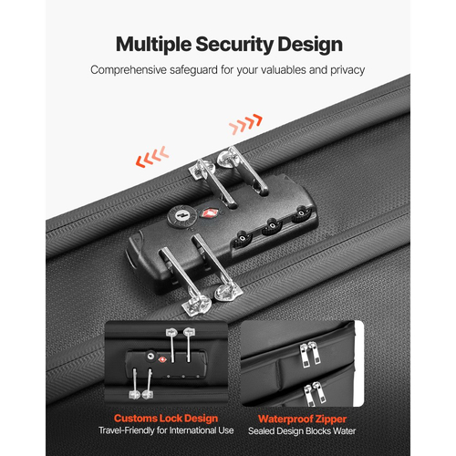 Πυράντοχο κουτί εγγράφων VEVOR, θερμομονωτικό πυράντοχο και αδιάβροχο κουτί 1000 ℃ με κλειδαριά, φορητός οργανωτής αποθήκευσης αρχείων δύο στρώσεων, οικιακό γραφείο, ταξίδια, για διαβατήρια, σημαντικά έγγραφα, αρχεία