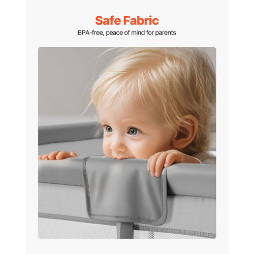 Παιδικό Πάρκο VEVOR, Μεγάλο Πάρκο για Νήπια 2000 x 1490mm, Εσωτερική/Εξωτερική Παιδική Κήπος με Φράχτη και 50 Μπάλες Ωκεανού, Πόρτα με Φερμουάρ & Αναπνέον Δίχτυ, Κέντρο Δραστηριοτήτων Ασφαλείας χωρίς Κενό για Μωρά και Νήπια