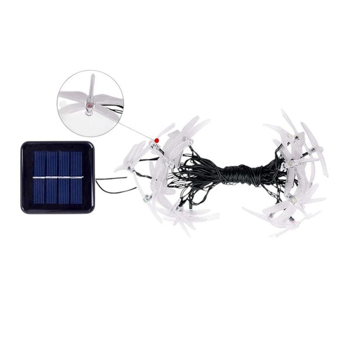 Ηλιακή γιρλάντα φωτισμού LED - Dragonfly - 5m+1m - 20D - 152820 - RGB