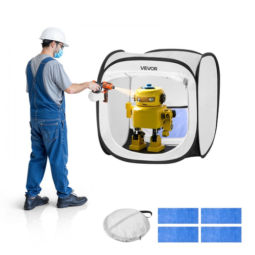 Φορητή σκηνή βαφής VEVOR, 405 x 405 x 430mm αναδυόμενη φορητή σκηνή βαφής με πόρτα από πλέγμα, σκηνές βαφής με ψεκασμό για μικρά μοντέλα, γλυπτά, κορνίζες φωτογραφιών, αναδυόμενος σχεδιασμός, ανθεκτική στο νερό