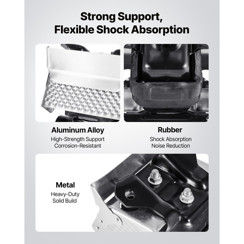 Κιτ αντικατάστασης βάσης κινητήρα VEVOR, σετ 2 τεμαχίων, συμβατό με Chevrolet Silverado 1500 5.3L V8 2007–2013, αντικατάσταση αρχικού κωδικού A5365, A5365, ασφαλής στήριξη, αριστερές και δεξιές μπροστινές βάσεις