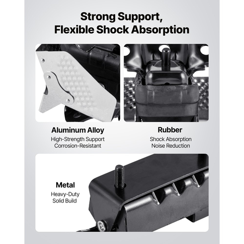 Κιτ αντικατάστασης βάσης κινητήρα και κιβωτίου ταχυτήτων VEVOR, σετ 3 τεμαχίων, συμβατό με Chevrolet Silverado 1500 5.3L V8 2007–2013, αντικατάσταση αρχικού κωδικού A5365, A5365, A2638, ασφαλής υποστήριξη