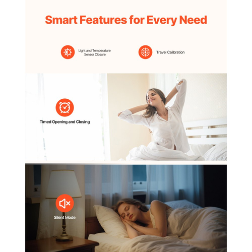 Αυτόματο ανοιχτήρι κουρτινών VEVOR, 2 τεμάχια, εφαρμογή και τηλεχειριστήριο, περιλαμβάνεται hub, ηλεκτρικό έξυπνο ανοιχτήρι κουρτινών συμβατό με Alexa και Google Home, χρονισμένο άνοιγμα και κλείσιμο, για ρωμαϊκές ράβδους, ράγες U/I