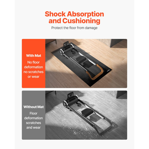 Πατάκι διαδρόμου VEVOR για χαλί, 900 x 2000 x 4 mm, Πατάκι γυμναστικής για διαδρόμους, ελλειπτικό, κωπηλατικό μηχάνημα, προστατευτικό δαπέδου από PVC υψηλής πυκνότητας, αδιάβροχο και αντιολισθητικό για γυμναστήριο στο σπίτι