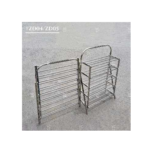 Πτυσσόμενη ραφιέρα παπουτσιών αλουμινίου 4 επιπέδων - ZD04 - 522664