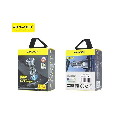 Φορτιστής αναπτήρα αυτοκινήτου - Quick Charger - C833 - AWEI - 004046
