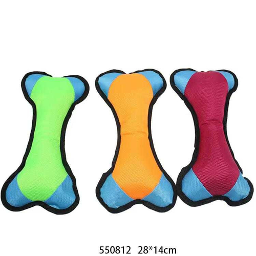 Υφασμάτινο παιχνίδι σκύλου κόκκαλο - 28x14cm - 12pcs - 550812
