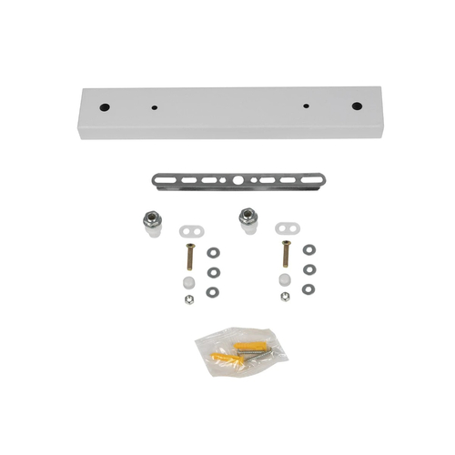 GLOBOSTAR® WALLBASE 77520 Γραμμική Μεταλλική Ροζέτα για Κρέμαση 2 Φωτιστικών - Λευκό - Μ30 x Π5 x Υ4cm