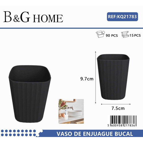 Θήκες οδοντόβουρτσας πλαστικές σε σετ 5Χ - Black - 21783