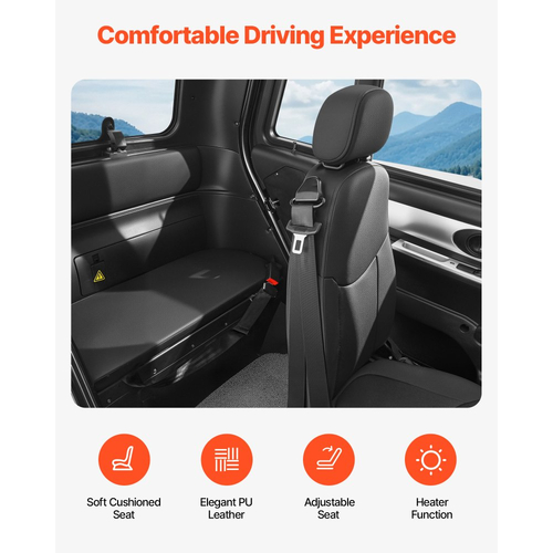 Ηλεκτρικό σκούτερ VEVOR 3 τροχών με κλειστό κύκλωμα για ηλικιωμένους και ενήλικες, χωρητικότητας 295 κιλών, 3 θέσεων, ηλεκτρικό σκούτερ αναψυχής 1500W, μεγάλης εμβέλειας 60 χλμ. και τηλεχειριζόμενο ξεκλείδωμα, παντός εδάφους για ψώνια και περιηγήσεις