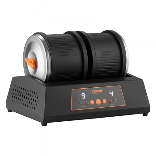 Κιτ γυάλισμα πέτρας VEVOR, κιτ στίλβωσης πέτρας 8 λίβρες, 4 ρυθμίσεις ταχύτητας, χρονοδιακόπτης στίλβωσης 9 ημερών, κιτ στίλβωσης πέτρας, διπλός γυαλιστής πέτρας με προσαρμογέα, γυαλιστής πέτρας για ενήλικες και παιδιά