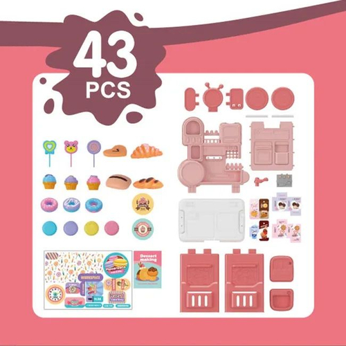 Παιδική κουζίνα με αξεσουάρ ζαχαροπλαστικής - 688-230A - 43pcs - 215234
