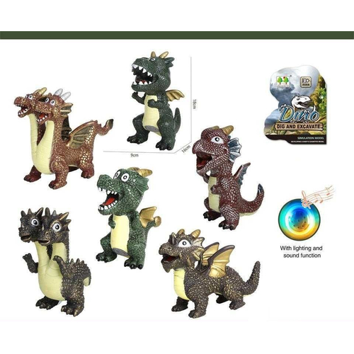 Ηλεκτρονικός δεινόσαυρος με φωτισμό και ήχο - CQS709-13A - 215396