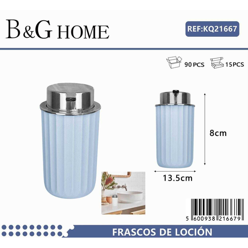 Θήκες κρεμοσάπουνου Dispenser πλαστικές - Σετ 5pcs - Light Blue - 21667