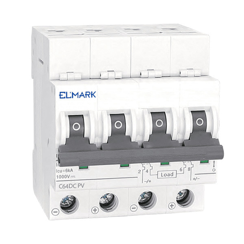ΜΙΚΡΟΑΥΤΟΜΑΤΗ ΑΣΦΑΛΕΙΑ MCB DC64 13A 4P 6KA 1000V ΚΑΜΠΥΛΗ  C ΓΙΑ PV ΣΥΣΤΗΜΑΤΑ