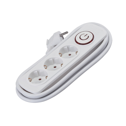 ΠΟΛΥΠΡΙΖΟ ΤΡΙΠΛΟ 2M H05VV-F 3X1.5MM²+ΔΙΑΚΟΠΤΗ