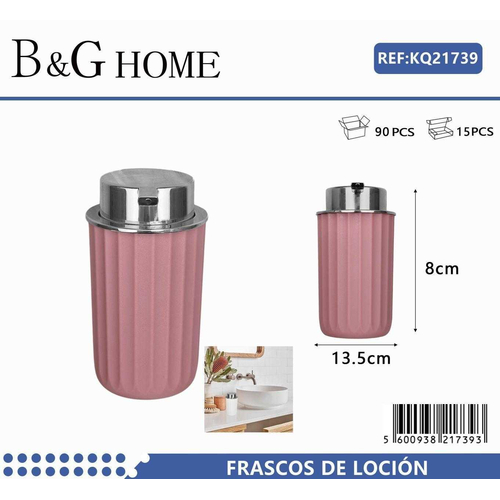 Θήκες κρεμοσάπουνου Dispenser πλαστικές - Σετ 5pcs - Pink - 21739
