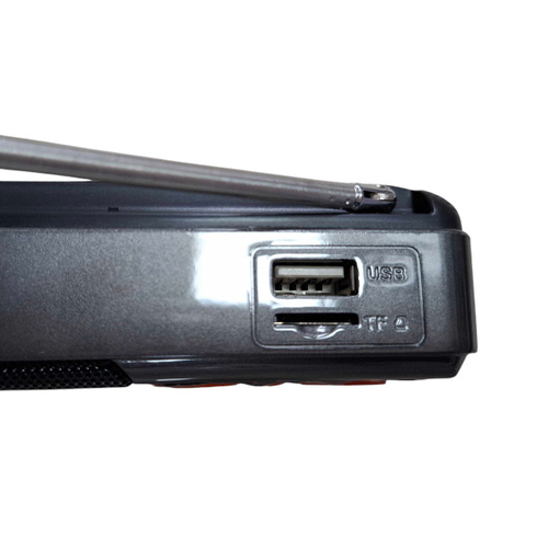 Επαναφορτιζόμενο ραδιόφωνο με Bluetooth - PR-808BT - 241335 - Grey