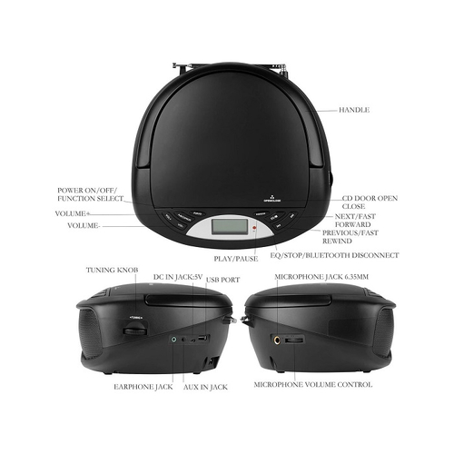 Φορητό ραδιόφωνο & CD Player - X8 - 718204