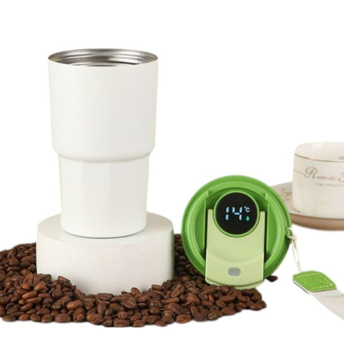 Φορητό παγούρι-θερμός με ψηφιακό θερμόμετρο - 500ml - 722382 - Green