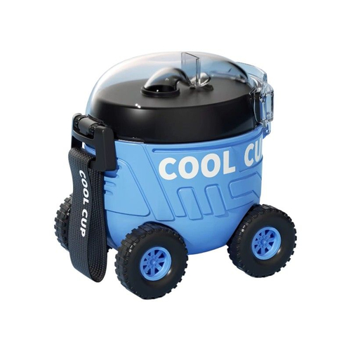 Παιδικό παγούρι πλαστικό - Αυτοκινητάκι - 600ml - 722399 - Blue