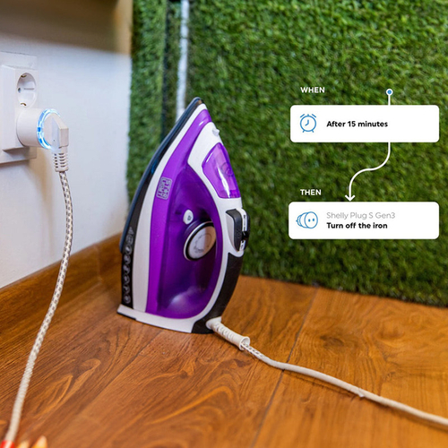 3800235261842 | Shelly Plug S MTR Gen3 W (12A 2500W) - Λευκό