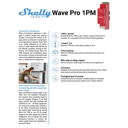 3800235269107 | Shelly Qubino Wave Pro 1PM - EAN 3800235269107