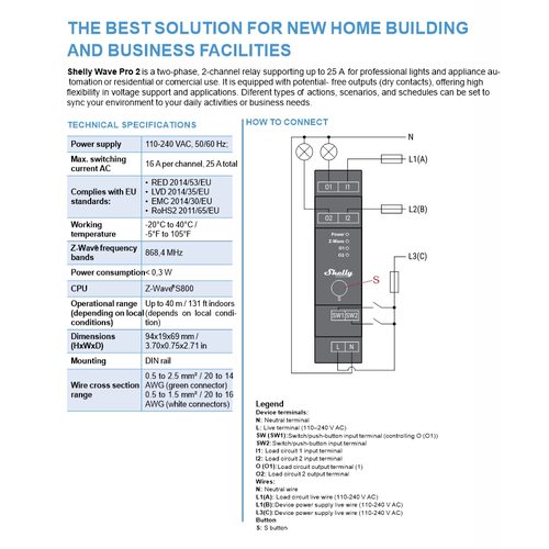 3800235269114 | Shelly Qubino Wave PRO 2 - EAN 3800235269114