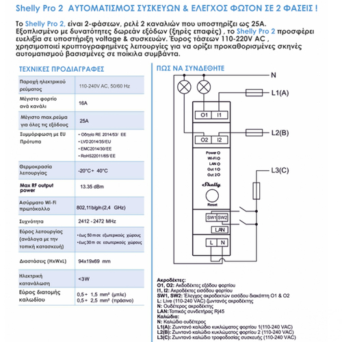 3800235268025 | Shelly PRO 2 - EAN 3800235268025