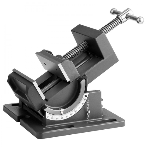 Μέγγενη VEVOR με κλίση, πλάτος σιαγόνων 4,25 ιντσών, φορητή μέγγενη πάγκου για πρέσα τρυπανιού, ρυθμιζόμενη κλίση 0–90°, ανθεκτική κατασκευή από χυτοσίδηρο, μέγγενη πάγκου εργασίας για ξυλουργική, για πάγκους εργασίας και πρέσες τρυπανιού, μαύρη