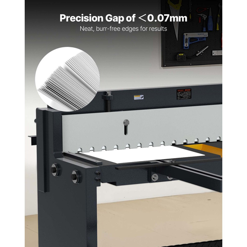 Ψαλίδι λαμαρίνας VEVOR Foot Stomp, χειροκίνητο ψαλίδι δαπέδου πλάτους 1320 mm, με ατσάλινο πλαίσιο από σίδηρο, ρυθμιζόμενο διάκενο λεπίδας, στοπ υλικού, έλεγχος ποδοκίνητου πεντάλ για κοπή χάλυβα, χαλκού, οπλισμού και αλουμινίου