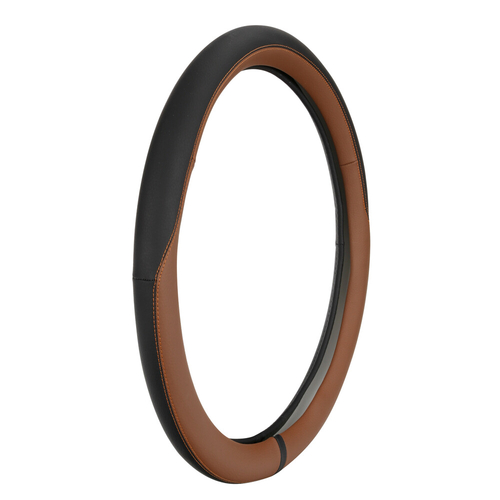 ΚΑΛΥΜΜΑ ΤΙΜΟΝΙΟΥ ΦΟΡΤΗΓΟΥ CLUB BONDED LEATHER&SKEENTEX ΔΕΡΜΑΤΙΝΗ ΜΑΥΡΟ/ΚΑΦΕ (M) 44-46cm 1ΤΕΜ. LAMPA