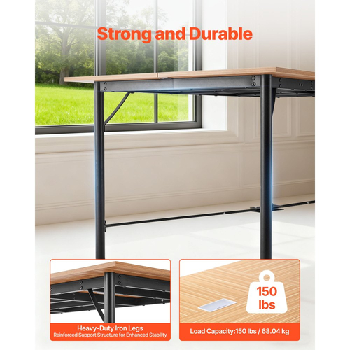 Τραπέζι Συνεδριάσεων VEVOR, Γραφείο 1800 mm για Συσκέψεις 6-8 Ατόμων, Μοντέρνο Ορθογώνιο Γραφείο Σεμιναρίων με Μεταλλικά Πόδια, Γραφείο Συνεδριάσεων Ιδανικό για Γραφείο, Αίθουσα Συσκέψεων, Αίθουσα Συνεδριάσεων, Εύκολη Συναρμολόγηση, Καφέ