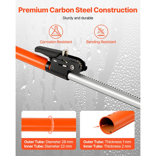 Μπάρα Αποσκευών VEVOR, Μπάρες Αποσκευών με Καστάνια Ρυθμιζόμενες από 1016mm έως 1854mm, Σταθεροποιητής Αποσκευών από Βαρύ Τύπο με Δίχτυ Αποθήκευσης & Διαχωριστική Μπάρα, Τηλεσκοπικές Μπάρες Ασφαλείας Φορτίου για SUV, Sedan