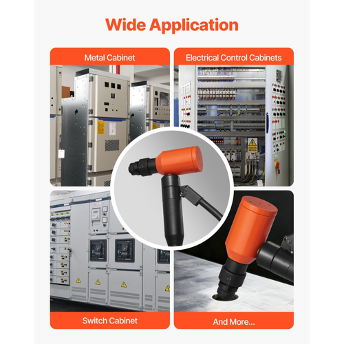 Σετ τρυπητήρων VEVOR, Σετ υδραυλικών τρυπητήρων 98,07 kN, Σετ εργαλείων KO 12,7 έως 50,8 mm για τρύπες, Σετ εργαλείων KO με 6 μήτρες για μεταλλικά ηλεκτρικά ερμάρια, ηλεκτρικούς πίνακες ελέγχου, πίνακα διακοπτών