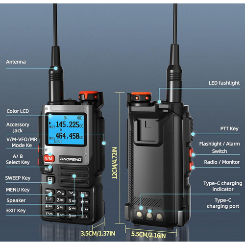 Φορητός πομποδέκτης - K61 PRO - Baofeng - 009614
