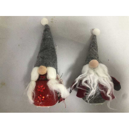 Χριστουγεννιάτικη διακοσμητική φιγούρα Άγιος Βασίλης με φωτισμό - 8x16cm - 212221